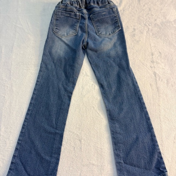 Squeeze Embroidered Distressed Blue Jeans for Little Girls
size 6X - Picture 2 of 7